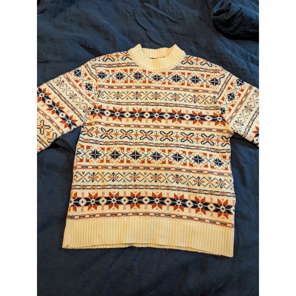 Vintage Fair-Isle Sweater Wool-blend Sweater